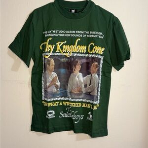 'My Kingdom Come' Green Graphic Tee